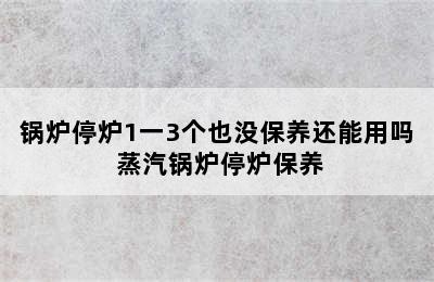 锅炉停炉1一3个也没保养还能用吗 蒸汽锅炉停炉保养